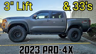 NEW WHEEL AND TIRE SETUP FOR MY LIFTED 2023 NISSAN FRONTIER PRO4X [upl. by Aleedis422]