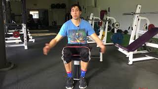 Seated Band Abductions—Exercise For The Gluteus Medius amp Minimus [upl. by Ardnoed]