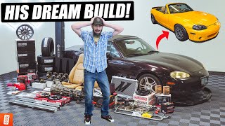 Surprising our SUBSCRIBER with HIS DREAM CAR BUILD Full Transformation  2004 Mazda Miata [upl. by Auka]