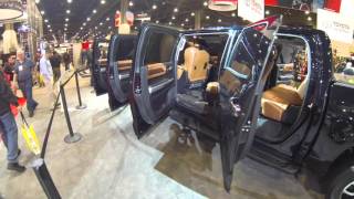 Toyota Tundra 4x4 limousine at SEMA 2015 [upl. by Ytirehc]