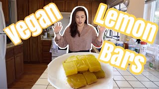 Vegan Lemon Bars  JKs Kitchen [upl. by Heid]