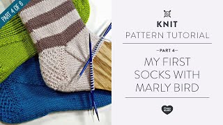 My First Socks with Marly Bird Part 4 of 6 [upl. by Crooks976]