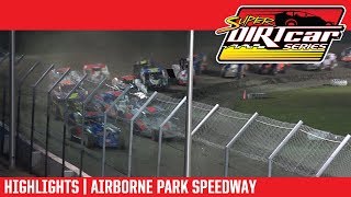 Super DIRTcar Series Big Block Modifieds Airborne Park Speedway July 31 2018  HIGHLIGHTS [upl. by Schiro]