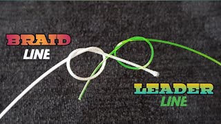 Best 5 fishing Knots for Braid to Leader line MonoFluoro [upl. by Asiram154]