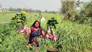 चावल के साथ शलजम मटर आलू की चटपटी सब्ज़ी बनाओगे तो उंगुलिया चाट चाट कर खाओगे  Shalgum ki Sabji [upl. by Niras]