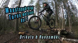 Maastopyöräilyä Turun Metsissä Vol7  Oriketo amp Runosmäki [upl. by Humo665]