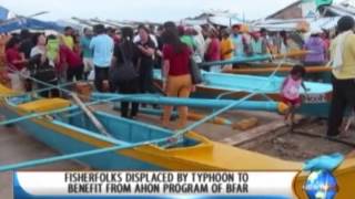 NewsLife Fisherfolks displaced by typhoon to benefit from Ahon program of BFAR [upl. by Claudie]