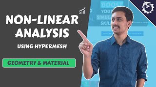 Hypermesh NonLinear Analysis Tutorial Geometry amp Material [upl. by Berstine85]