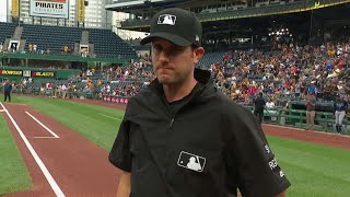 Tumpane honored before game at PNC Park [upl. by Nerin123]