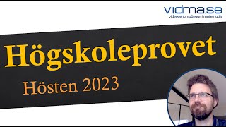 HÖGSKOLEPROVET HÖSTEN 2023 Båda kvantitativa provpassen [upl. by Annayram]