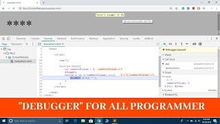 Every Programmer Must Know What is Debugger Debugger in JavaScript Explained [upl. by Stanislaw281]