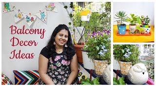 Balcony Organization Ideas  My Balcony Tour  Balcony Decor Idea [upl. by Goulette]