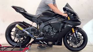 Yamaha YzfR1 2017 Exhaust sound Arrow full system [upl. by Plerre708]