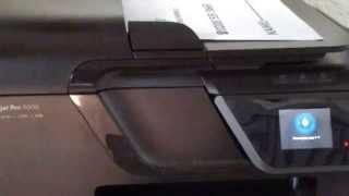 How to copy using the HP Officejet Pro 8600 singlesided feeder [upl. by Luar]