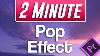 Premiere Pro CC  How to Create an ANIMATED Pop Up Effect for Image and Text [upl. by Klump]