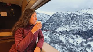 Así es viajar en TREN por NORUEGA  Linea Bergen de Oslo  Voss [upl. by Naillig]