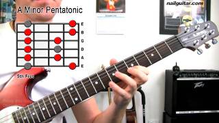 A Minor Pentatonic Scale  Guitar Tutorial Lesson MUST learn scale for Blues Rock amp Metal [upl. by Olivette]