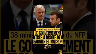 🚨Composition du nouveau gouvernement 🚨info macron politique france ministre rn droite [upl. by Nesahc]