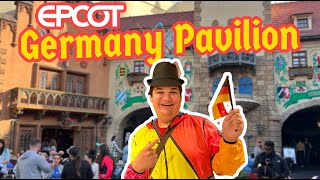 A Complete Overview of EPCOTs Germany Pavilion  Biergarten amp Shops  Disney World 2024 [upl. by Charles]