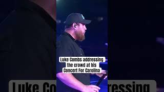 Luke Combs Concert For Carolina country northcarolina countrymusic tennessee lukecombs music [upl. by Neroc]