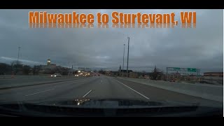 Driving from Milwaukee to the Amtrak station in Sturtevant WI on 12032023 milwaukee sturtevant wi [upl. by Baptista282]