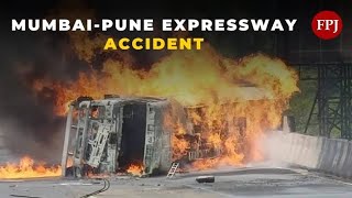 Mumbai pune  expressway live accident 1 death viral pune mumbaipunehighway accident fyp [upl. by Glenda]