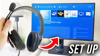 How To Set Up Wired Headset On PS4  Full Guide [upl. by Marmaduke481]