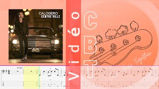 Calogero  Vidéo Cover Bass Tab and Score in video [upl. by Ellevart459]