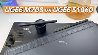 Ugee M708 vs Ugee S1060 Pen Tablet ✦ Which is better ❤︎ Emmy Lou [upl. by Hcire]