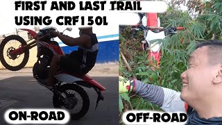 honda crf150L trail rider honest review from experienced rider [upl. by Aiselad]