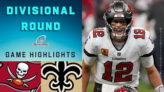 Buccaneers vs Saints Divisional Round Highlights  NFL 2020 Playoffs [upl. by Siegler]