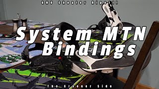 System MTN Snowboard Bindings Review  GNU Cheater copies [upl. by Ardnua183]