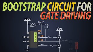 How does a Bootstrap gate driving circuit work Bootstrap MOSFET gate driver technique [upl. by Einnaoj]