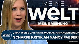 BEATRICE ACHTERBERG quotMan weiß gar nicht wo man anfangen sollquot Volle Breitseite gegen Nancy Faeser [upl. by Niboc]