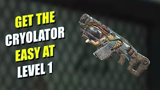 FALLOUT 4  How to get the CRYOLATOR at LEVEL 1 [upl. by Hutner525]