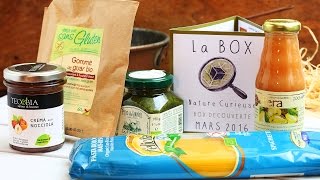 Nature Curieuse  box sans gluten ni lactose de mars 2016 [upl. by Nnairb]