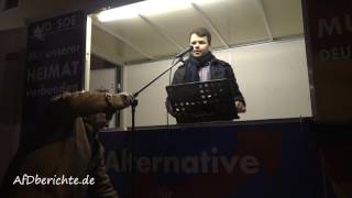 Demo 17Feb2017 in Pirna  Julien Wiesemann JA Junge Alternative [upl. by Morel]