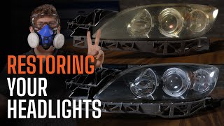 The Ultimate StepByStep Guide to Headlight Restoration  Professional Wet Sanding and Clear Coat [upl. by Tnomal]