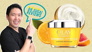 Dr Sugai Reviews Olay Regenerist Vitamin C  Peptide 24 Hydrating Moisturizer [upl. by Goldstein]