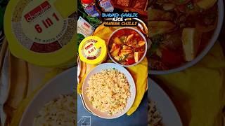 Chilly Paneer  Fried rice  Indo Chinese food  Paneer Recipe  Burnt Garlic Rice  shorts [upl. by Kasper]