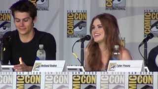 quotWhat was it like to kiss Dylan OBrianquot at the Teen Wolf panel SDCC 2013 [upl. by Brocky]