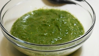 Dhaniya ki chutney  Cilantro puree recipe indian style [upl. by Comfort686]