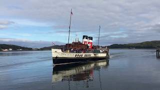 Paddle Steamer Waverley arriving at Campbeltown [upl. by Ettezzil591]