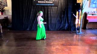 Stephanie Addington bellydance at Arabesque Nights 5 June Gunnersbury London [upl. by Egag]