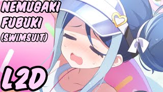 Blue Archive Nemugaki Fubuki Swimsuit L2D ENG SUB [upl. by Warder841]