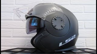 Motorrad Helm Jethelm LS2 Verso Motorradhelm LS2 Verso Motorcycle Helmet Product Review Riders [upl. by Lamahj]