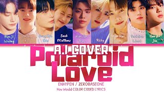 AI COVER ZEROBASEONE ZB1  Polaroid Love by ENHYPEN 엔하이픈  Color Coded Lyrics [upl. by Gide288]