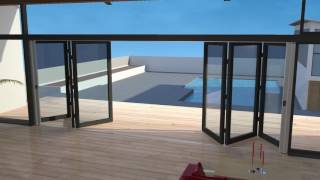 Retractable Fly Screens For Double BiFold Doors  Awesome Animation [upl. by Pinkerton24]