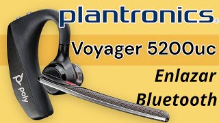 Como enlazar conectar Plantronics Poly Voyager 5200Uc manos libres bluetooth en español paso a paso [upl. by Nathanil]