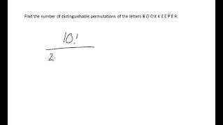 Distinguishable Permutations and Probability [upl. by Diskson]